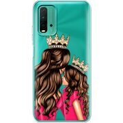 Прозрачный чехол BoxFace Xiaomi Redmi 9T Queen and Princess