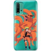Прозрачный чехол BoxFace Xiaomi Redmi 9T Naruto and Kurama
