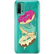 Прозрачный чехол BoxFace Xiaomi Redmi 9T Donuts