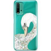 Прозрачный чехол BoxFace Xiaomi Redmi 9T Swan