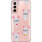 Прозрачный чехол BoxFace Samsung G991 Galaxy S21 с 3D-глазками Mouse