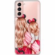 Прозрачный чехол BoxFace Samsung G991 Galaxy S21 Mouse Girls