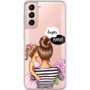 Прозрачный чехол BoxFace Samsung G991 Galaxy S21 Super Mama and Daughter