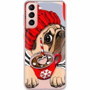 Прозрачный чехол BoxFace Samsung G991 Galaxy S21 Winter Puggy