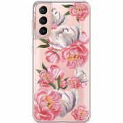 Прозрачный чехол BoxFace Samsung G991 Galaxy S21 Peony Watercolor Style