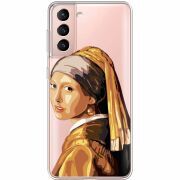 Прозрачный чехол BoxFace Samsung G991 Galaxy S21 Девушка с жемчужной серёжкой