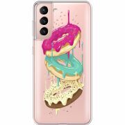 Прозрачный чехол BoxFace Samsung G991 Galaxy S21 Donuts