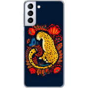 Чехол BoxFace Samsung G996 Galaxy S21 Plus Petrykivka Leopard
