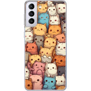 Чехол BoxFace Samsung G996 Galaxy S21 Plus Котики муркотики