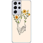 Чехол BoxFace Samsung G998 Galaxy S21 Ultra Flower Hands