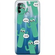 Прозрачный чехол BoxFace OPPO A53 с 3D-глазками HIYA