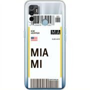 Прозрачный чехол BoxFace OPPO A53 Ticket Miami