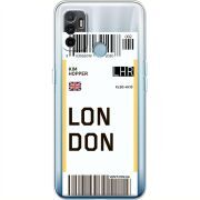 Прозрачный чехол BoxFace OPPO A53 Ticket London