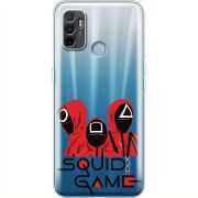 Прозрачный чехол BoxFace OPPO A53 siquid game люди в красном