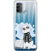Прозрачный чехол BoxFace OPPO A53 Cat Style