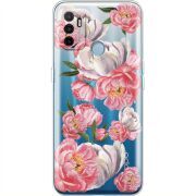 Прозрачный чехол BoxFace OPPO A53 Peony Watercolor Style