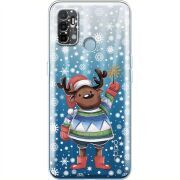 Прозрачный чехол BoxFace OPPO A53 Christmas Deer with Snow