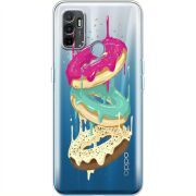 Прозрачный чехол BoxFace OPPO A53 Donuts