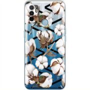 Прозрачный чехол BoxFace OPPO A53 Cotton flowers