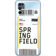 Прозрачный чехол BoxFace Realme 7 Pro Ticket Springfield
