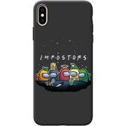 Черный чехол BoxFace Apple iPhone XS Max Among Us Impostors