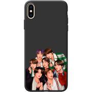 Черный чехол BoxFace Apple iPhone XS Max BTS