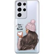 Прозрачный чехол BoxFace Samsung G998 Galaxy S21 Ultra love is in the air