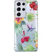 Прозрачный чехол BoxFace Samsung G998 Galaxy S21 Ultra Tropical
