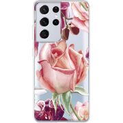 Прозрачный чехол BoxFace Samsung G998 Galaxy S21 Ultra Rose