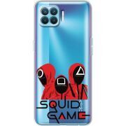 Прозрачный чехол BoxFace OPPO A93/ Reno4 Lite siquid game люди в красном