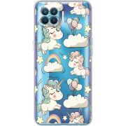Прозрачный чехол BoxFace OPPO A93/ Reno4 Lite Unicorns