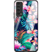 Защитный чехол BoxFace Glossy Panel Huawei P Smart 2021 Exotic Flowers