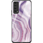 Защитный чехол BoxFace Glossy Panel Huawei P Smart 2021 Purple Marble