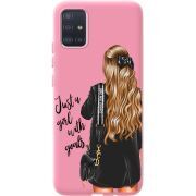 Розовый чехол BoxFace Samsung A515 Galaxy A51 Just Girl