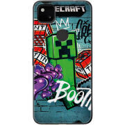 Чехол BoxFace Google Pixel 4a Minecraft Graffiti