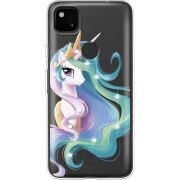 Чехол со стразами Google Pixel 4a Unicorn Queen