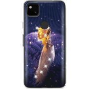 Чехол со стразами Google Pixel 4a Girl with Umbrella