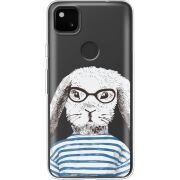 Прозрачный чехол BoxFace Google Pixel 4a MR. Rabbit