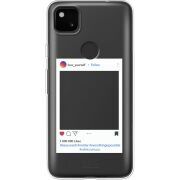 Прозрачный чехол BoxFace Google Pixel 4a Insta