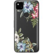 Прозрачный чехол BoxFace Google Pixel 4a Floral