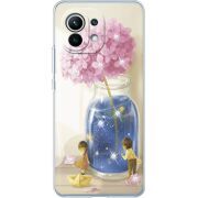 Чехол со стразами Xiaomi Mi 11 Little Boy and Girl