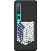 Черный чехол BoxFace Xiaomi Mi 10 Атака Титанов Крылья Свободы