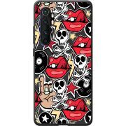 Черный чехол BoxFace Xiaomi Mi Note 10 Lite Rock Graffiti