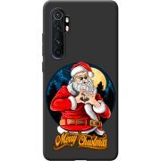 Черный чехол BoxFace Xiaomi Mi Note 10 Lite Cool Santa