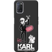 Черный чехол BoxFace OPPO A52 /A72 For Karl