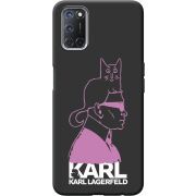 Черный чехол BoxFace OPPO A52 /A72 Pink Karl