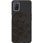 Черный чехол BoxFace OPPO A52 /A72 Chinese Dragon