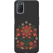 Черный чехол BoxFace OPPO A52 /A72 Ukrainian Ornament