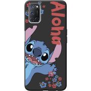 Черный чехол BoxFace OPPO A52 /A72 Гавайський гість Stich