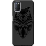 Черный чехол BoxFace OPPO A52 /A72 Owl
